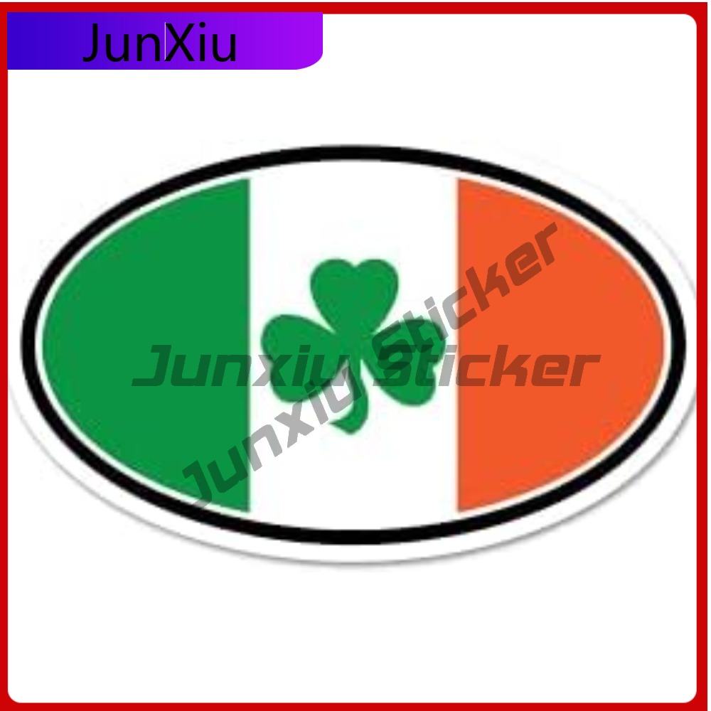Car Accessories Ireland - Kleeblatt Irland Irish Fenster Flagge Aufkleber