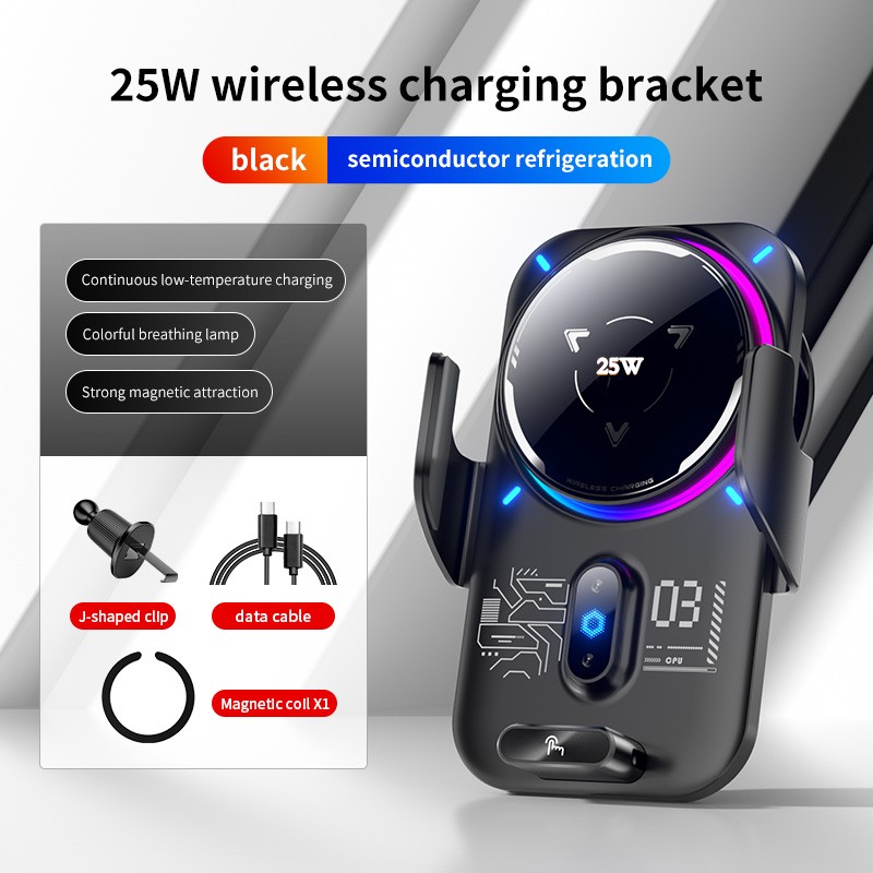 Wireless Car Charger - Neu eingetroffenes Gadget: Lüftungshalterung mit Halbleiterkühlung,