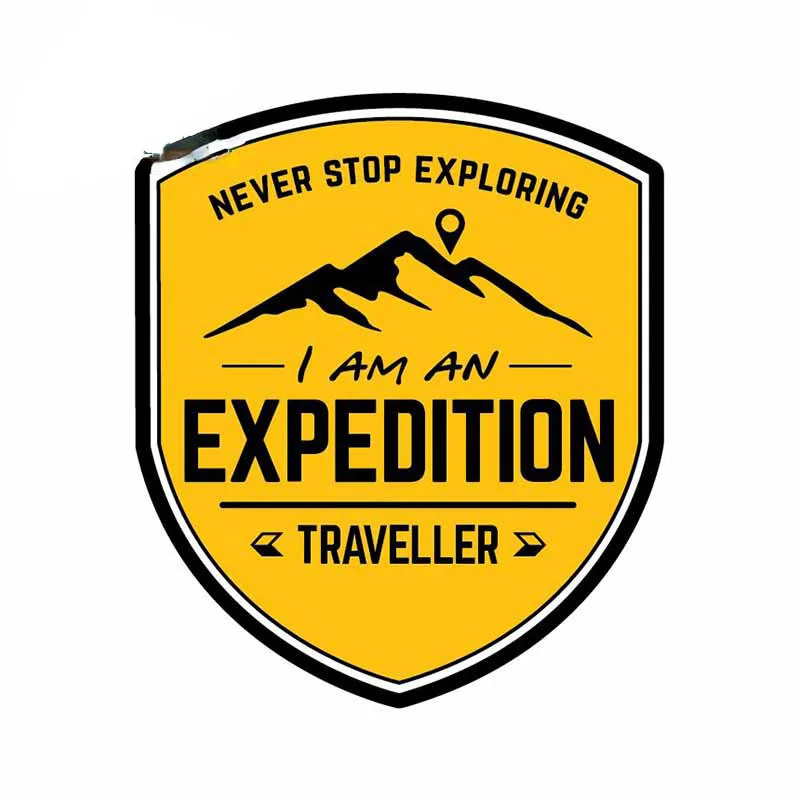 Car Accessories For Road Trip - 13cm Expeditions-Reise-Autoaufkleber 'Never Stop Exploring' JDM
