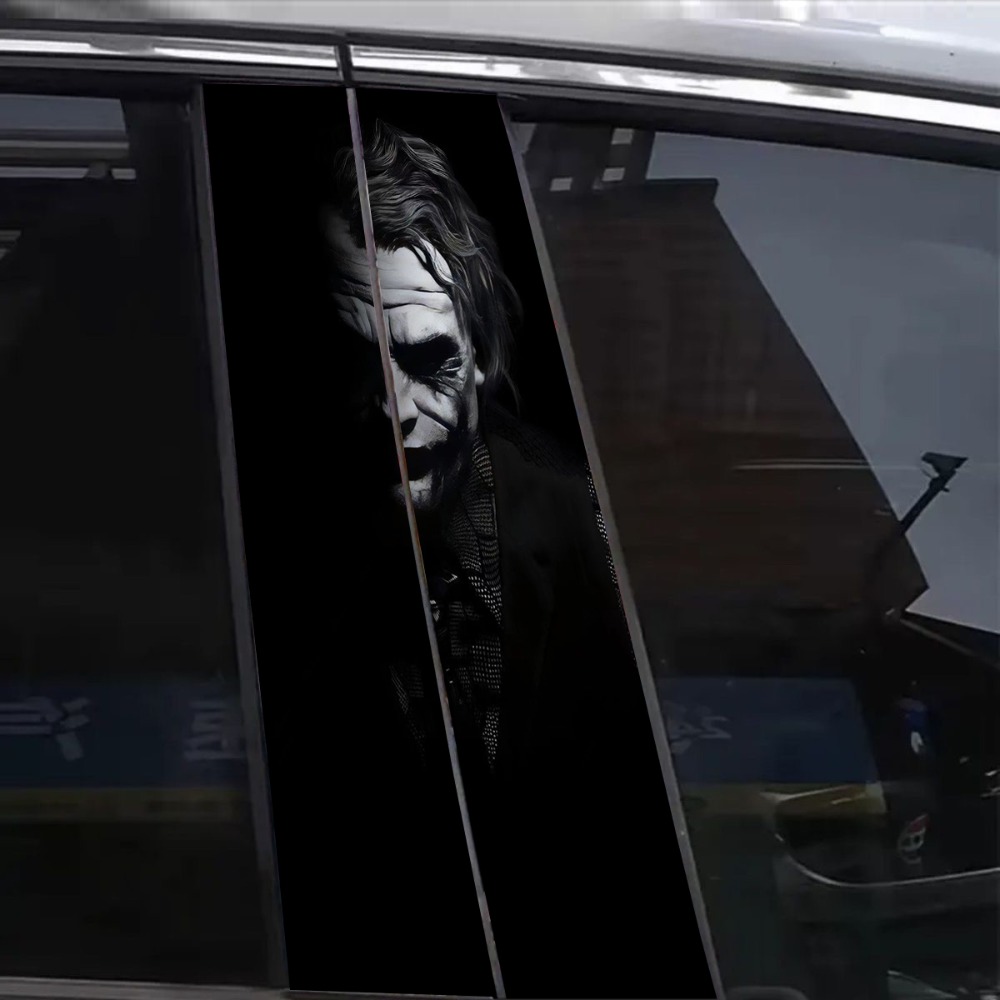 Car Accessories Joker - 2 Stück schwarze, lustige Masker-Autoaufkleber aus