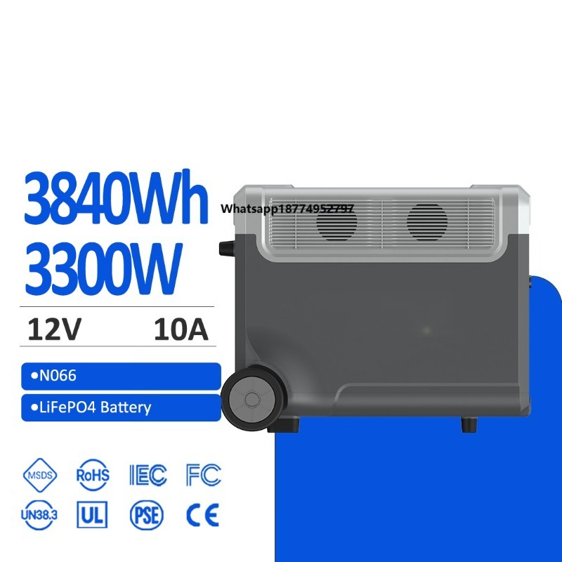 Portable Jump Starter - SAMAS 3840wh3300W Tragbare Energiestation mit Zusatz-Akkupack,