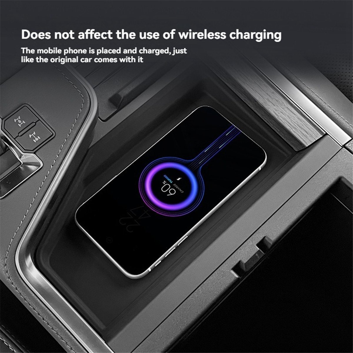 Wireless Car Charger - Super Sale Auto Mittelkonsole Kabelloses Ladegerät