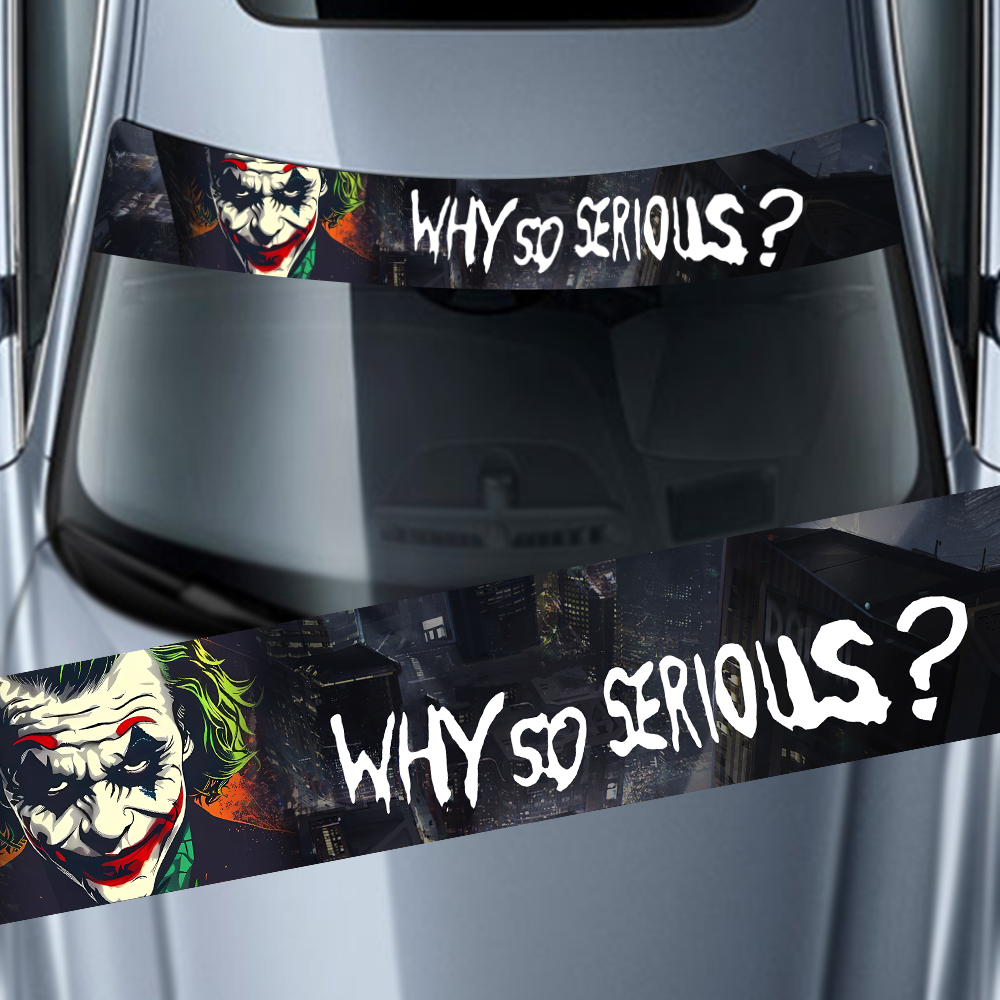 Car Accessories Joker - Why So Serious Autoaufkleber, lustiger Joker,