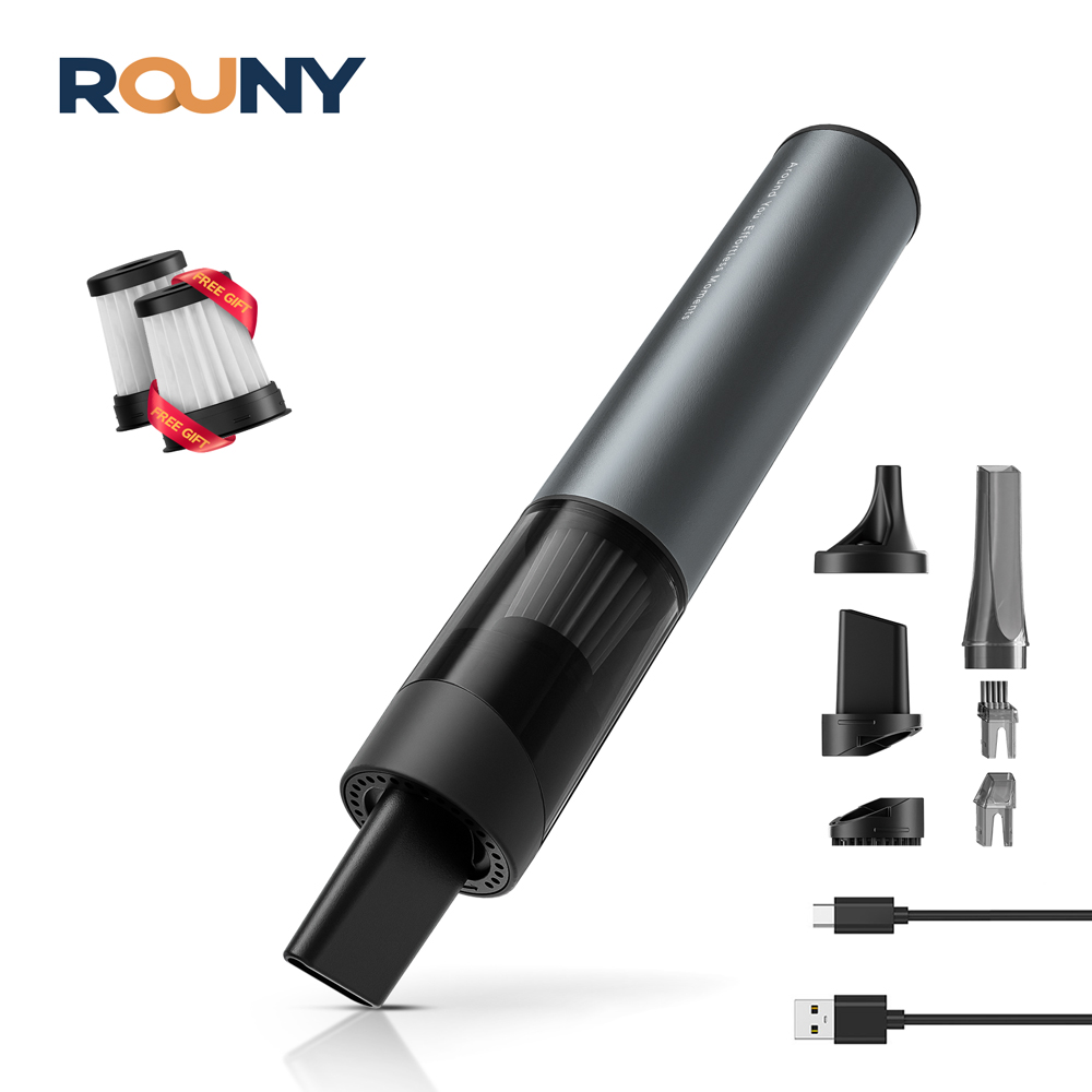 Wireless Car Charger - Auto-Handstaubsauger mit 6 Aufsätzen, bürstenloser 2-Gang-Saug-