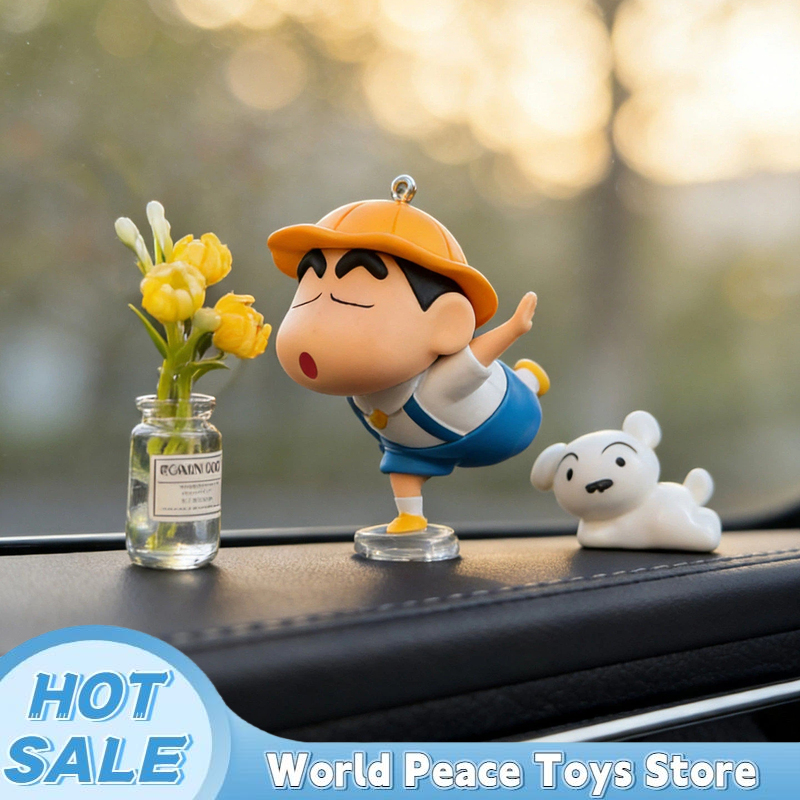 Car Accessories For Interior - Crayon Shin-Chan Auto-Armaturenbrett-Ornamente, Auto-Innenraum-Fenster-Konsolen-Deko, Figuren, Desktop-Dekoration,