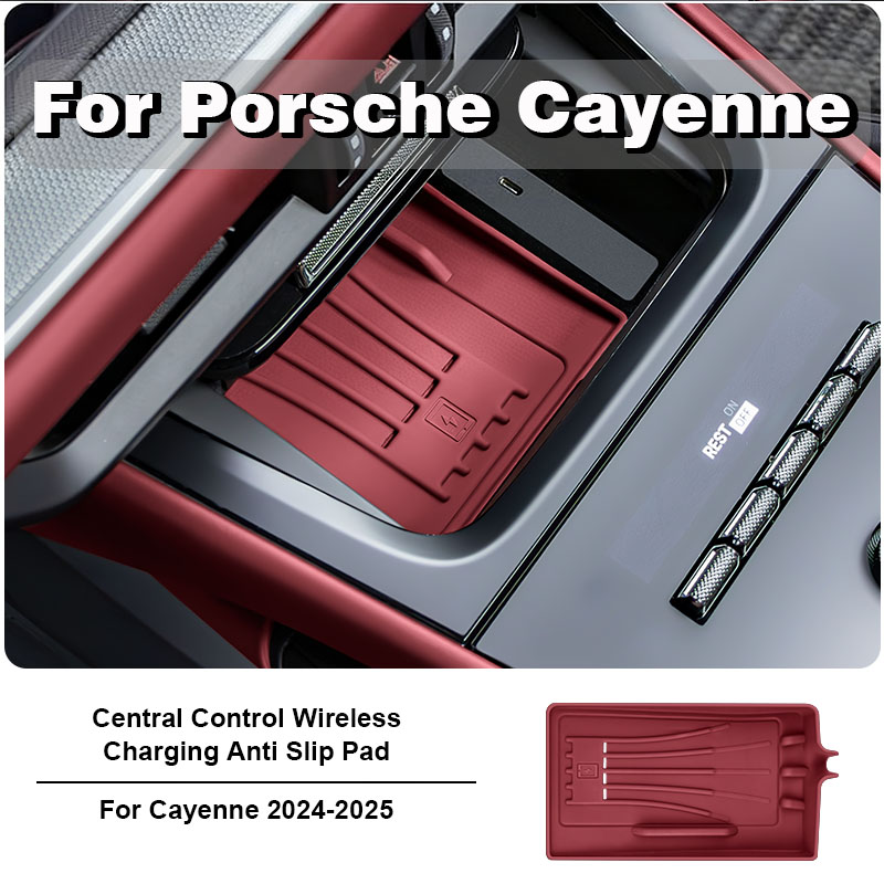 Wireless Car Charger - Für Porsche Cayenne 2018-2025 Silikon Auto