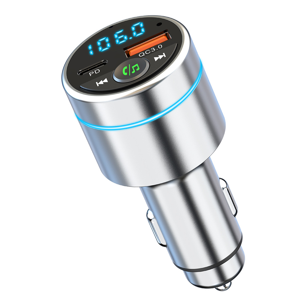 Fm Transmitter - AZ-Car Transmitter BC61 Auto-Bluetooth-MP3-Player mit Zinklegierungsgehäuse