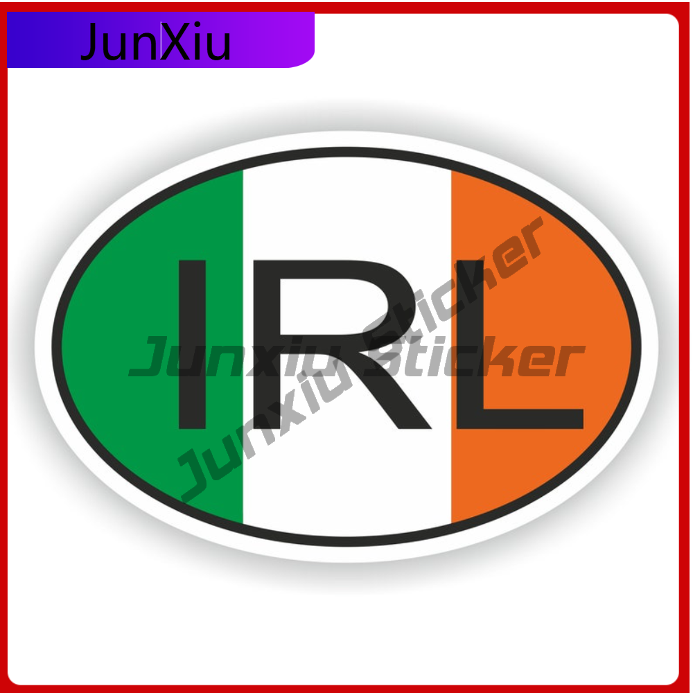 Car Accessories Ireland - Irland IRL Ländercode ovaler Aufkleber mit
