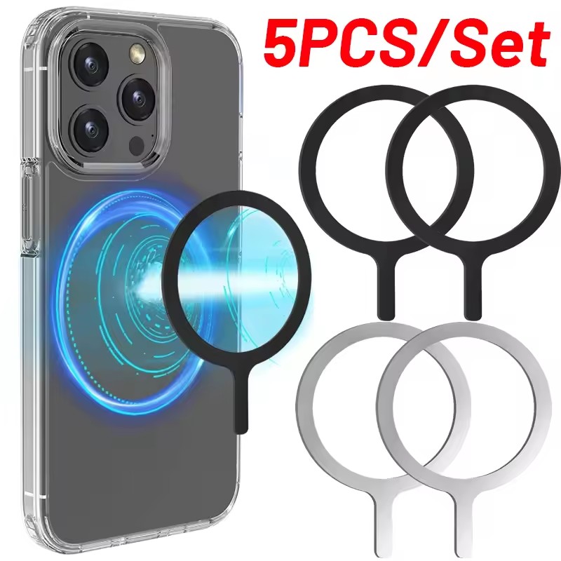 Wireless Car Charger - 5-1 Stück Aufkleber-Ring für MagSafe Kabelloses