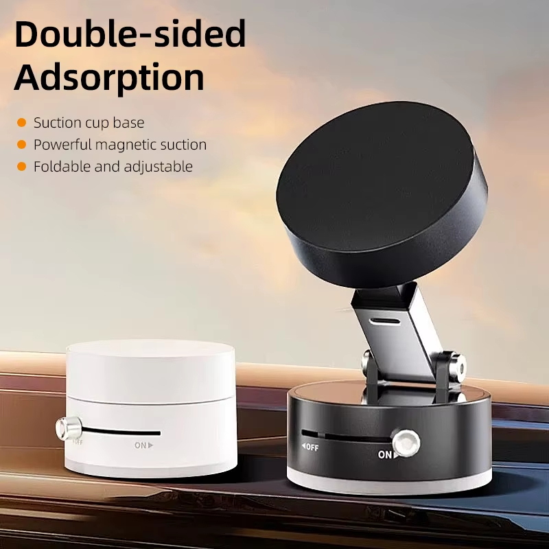 Wireless Car Charger - Magnetischer Saugnapf für Magsafe-Handyhalterung, Vakuumsauger, Tischständer,