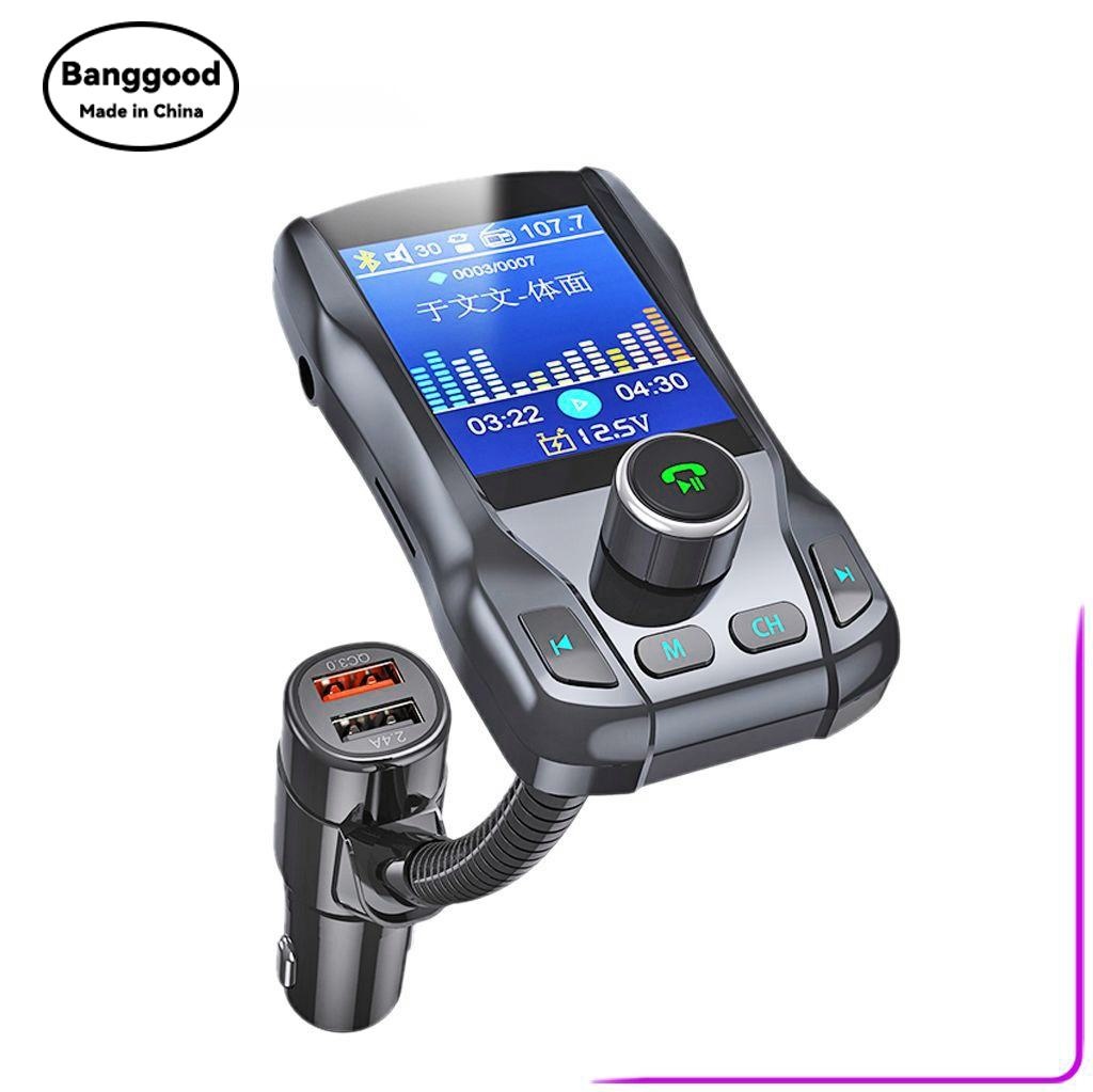 Fm Transmitter - FM39 Farbbildschirm Auto Bluetooth MP3-Player FM-Transmitter