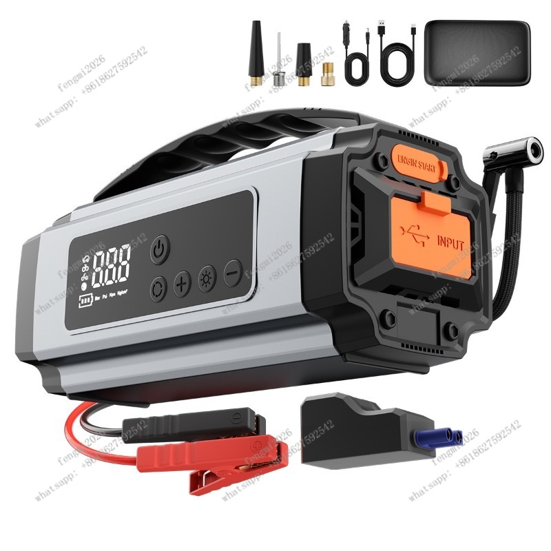 Tragbare Auto-Reifenpumpe mit  – Portable Jump Starter Bewertung und Preis
