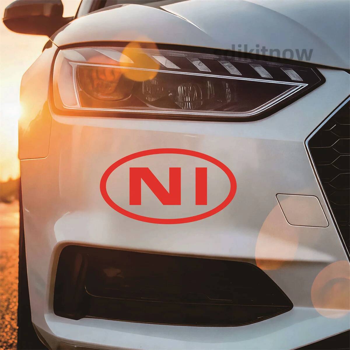Ovaler NI-Buchstaben-Autoaufkl – Car Accessories Ireland Bewertung und Preis