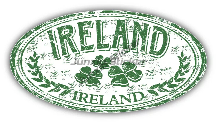 Vintage irische Flagge Vinyl g – Car Accessories Ireland Bewertung und Preis
