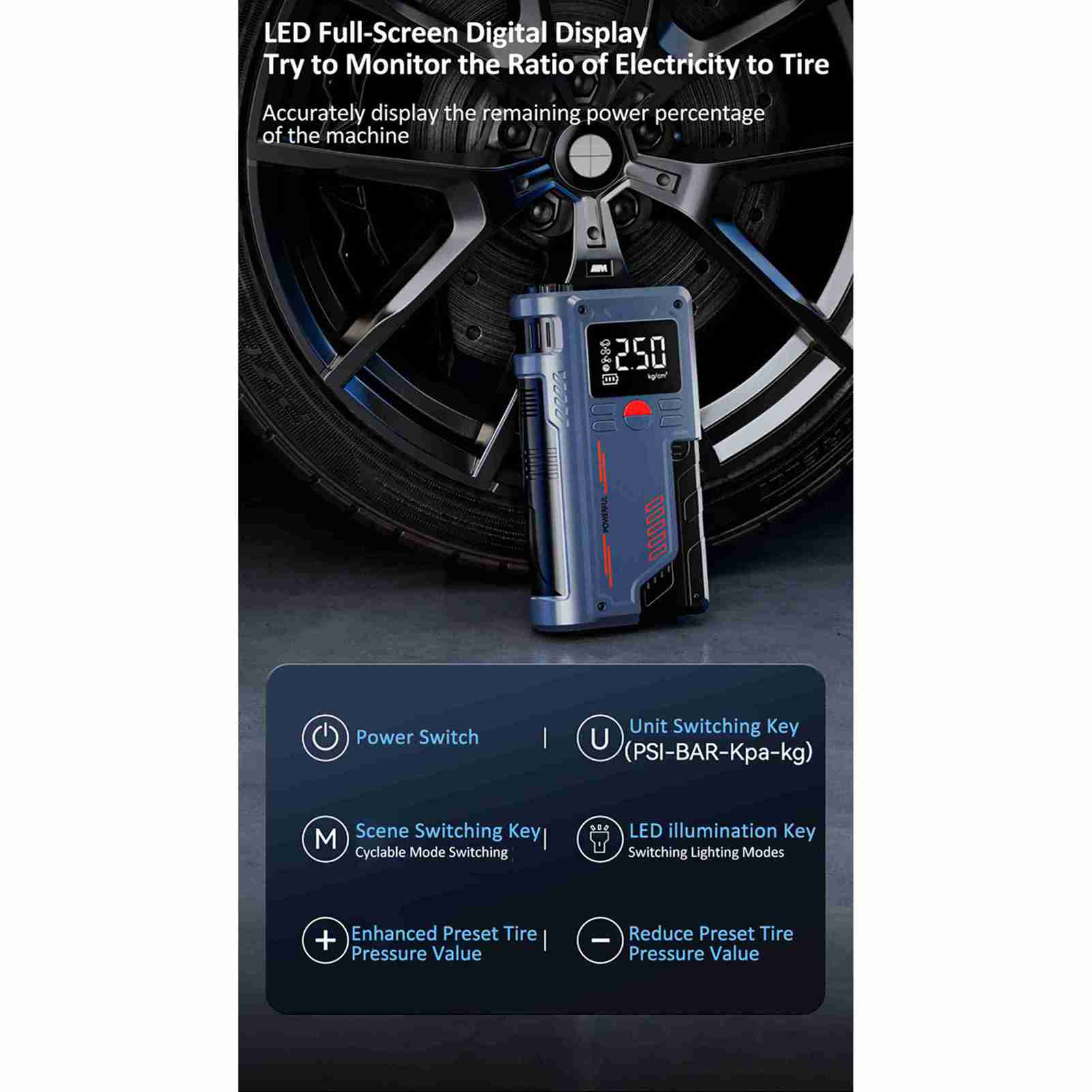 Luftpumpen-Batterie-Booster-Ge – Portable Jump Starter Bewertung und Preis