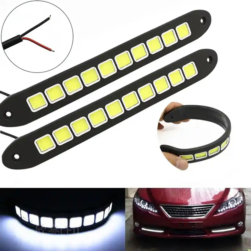 1/2 stücke DRL COB Auto LED Ta – Car Accessories For Road Trip Bewertung und Preis