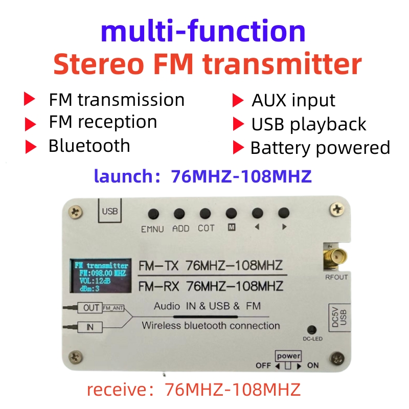 FM-Stereo-Sender FM-Sender 76- – Fm Transmitter Bewertung und Preis